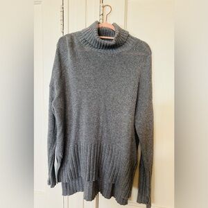 Aerie Woman’s Cozy Sweater Grey Turtleneck